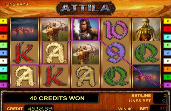 Игровой автомат Attila играть онлайн!
