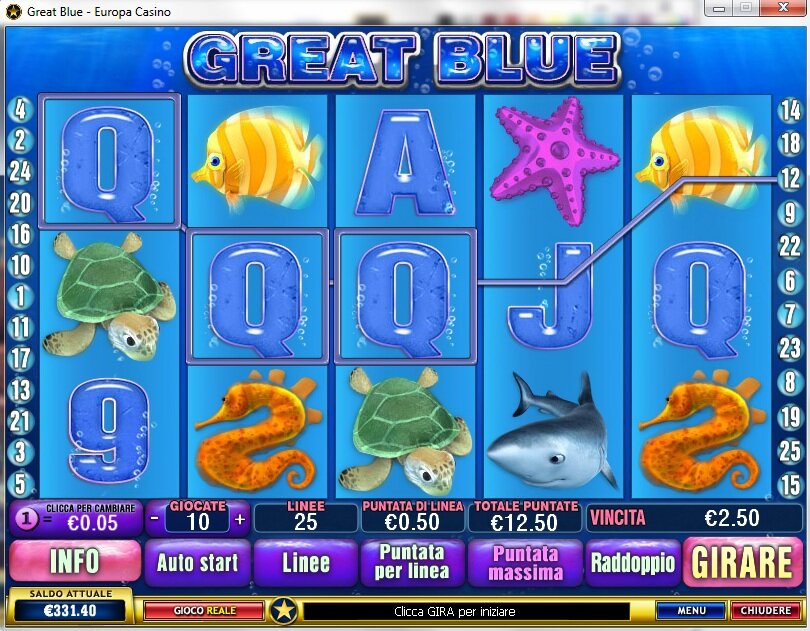 Игровой автомат Great Blue играть онлайн!